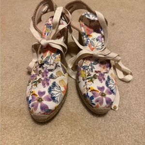 Floral Espadrille Wedges
